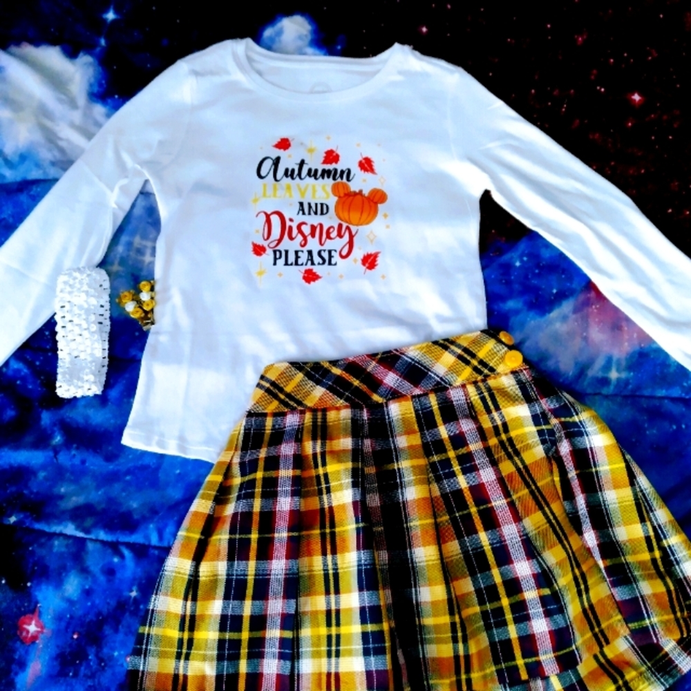 Autumn leaves and Disney please outfit